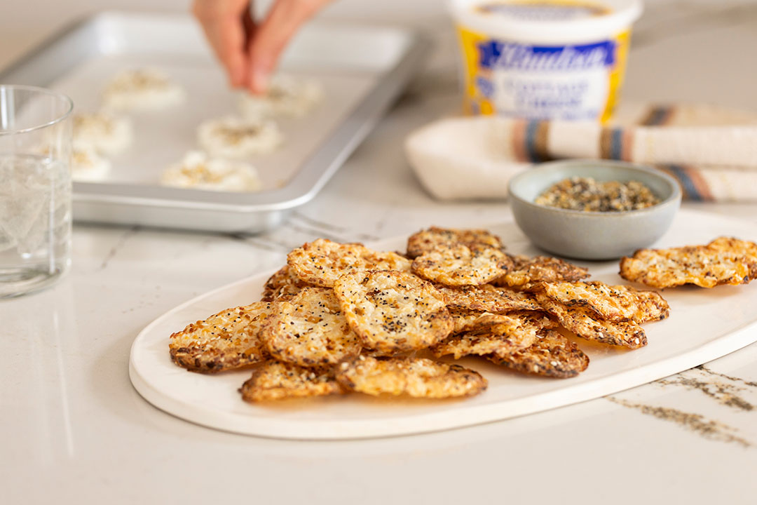 Cottage Cheese Everything Bagel Chips: Crispy Homemade Snack